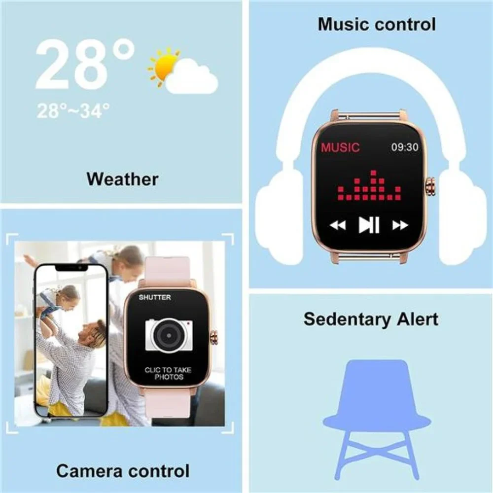 Smart Watch Gift for Men Women, 1.7